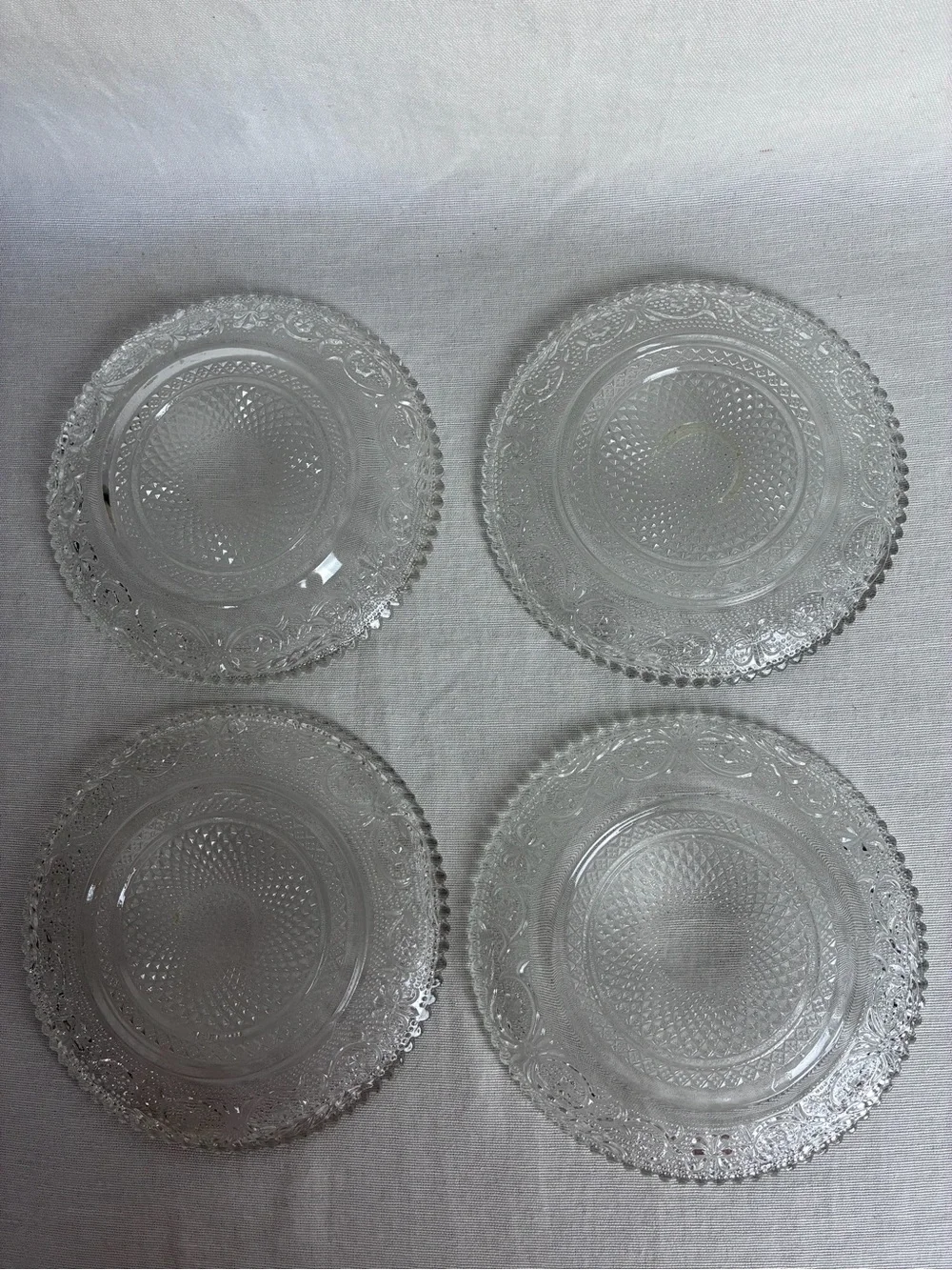 Vintage Indiana Glass Tiara Sandwich Clear 6